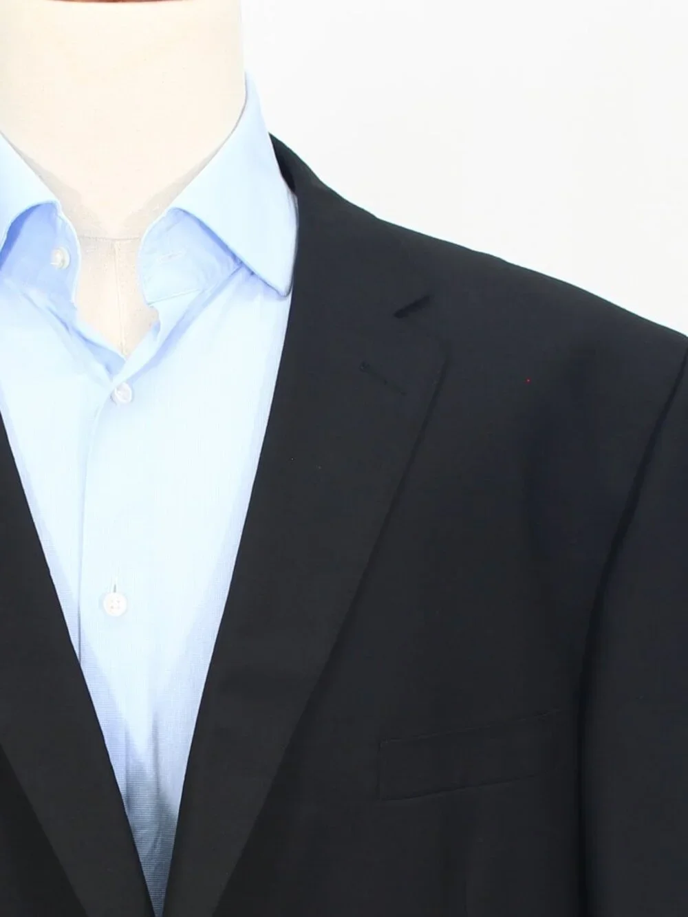 Tiglio Luxe 56L 52x33 Black Full Suit 2-Button Solid R924